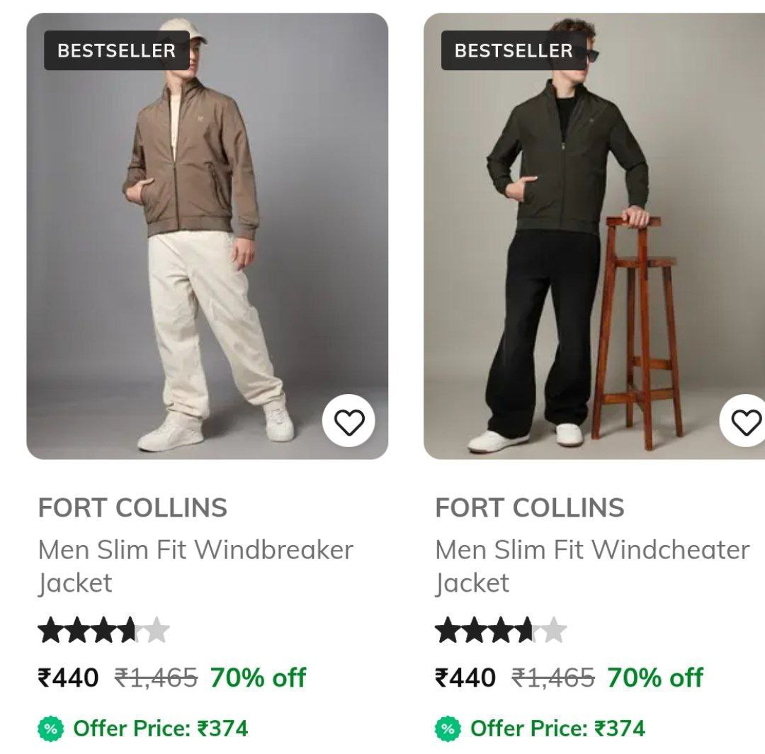 Ajio Loot Fort Collins Jackets Starts 440men Women Click Here To Join All D