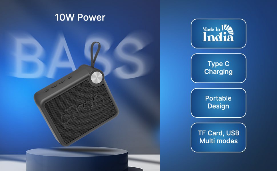 Ptron 10w Mini Bluetooth Speaker 699