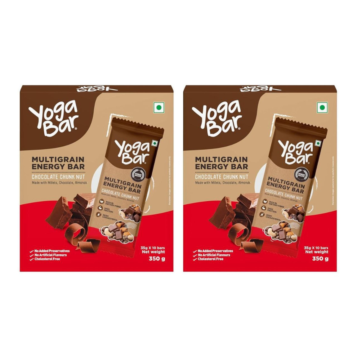 Yogabar Multigrain Energy Bars - Chocolate Chunk 20 Bars 249