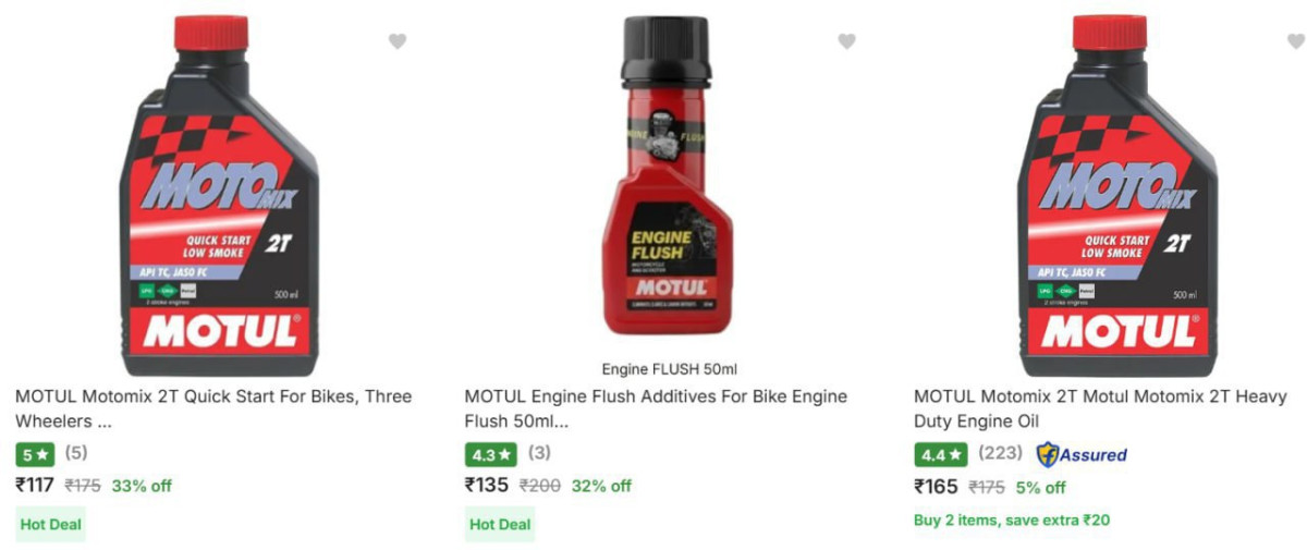 Motul Engine Oil Starts 117