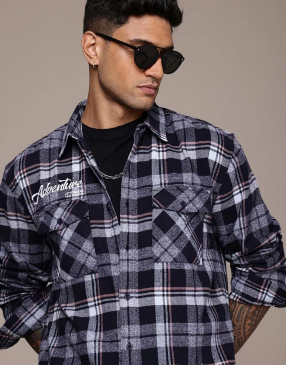 Grab Men Relaxed Fit Fit Checkered Casual Shirt At 621 - Click Here To Join