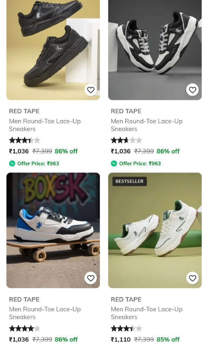 Ajio Loot 86 On Red Tape Shoes Mens Womens Click Here To Join All Deals