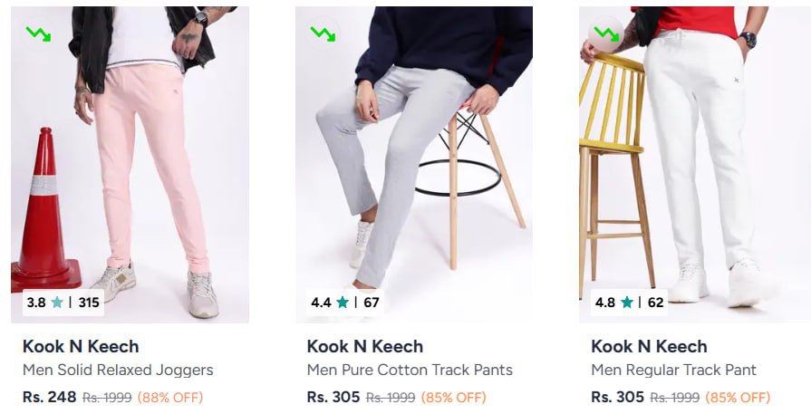Myntra 88 On Kook N Keech Men S Trackpants