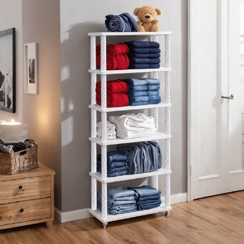 Coupon Youcopia Collapsible Wardrobe 6 Shelves Storage Clothes Storage Rack
