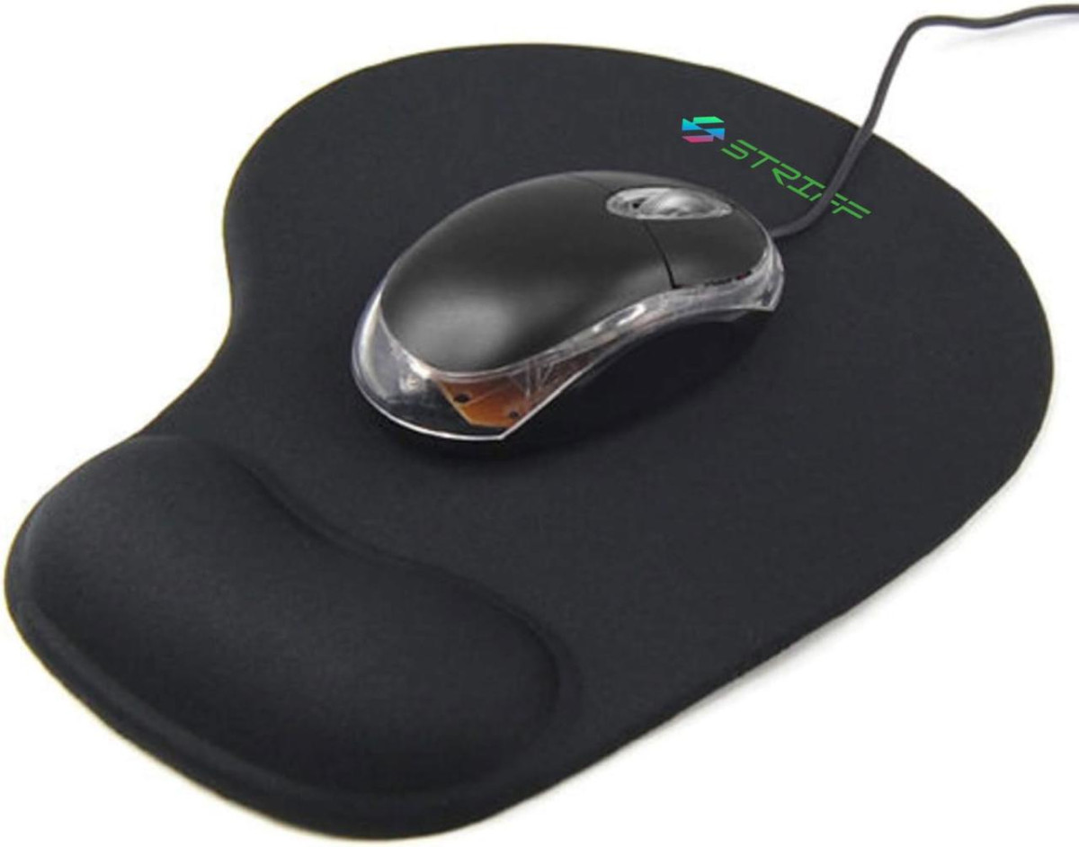 Striff Gel Wrist Support Mouse Pad With Gaming Mouse Pad 149