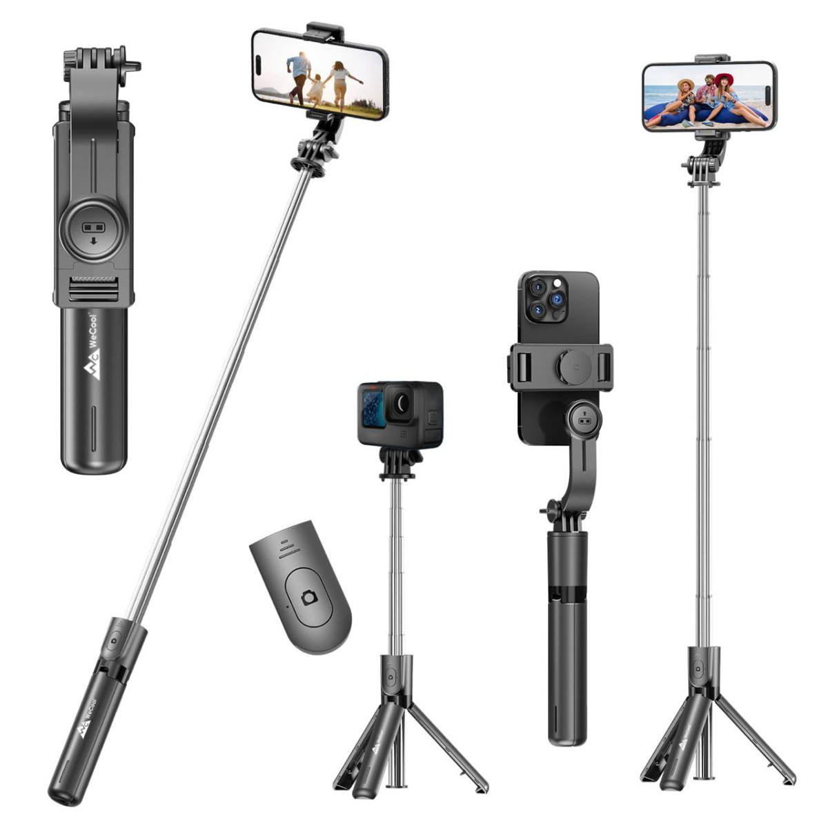 Wecool S1 Selfie Stick Tripod 3-in-1 Multifunctional Design With Detachable
