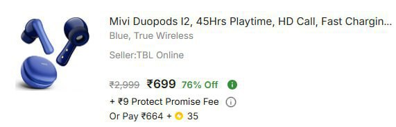 - Mivi Duopods At Rs 699