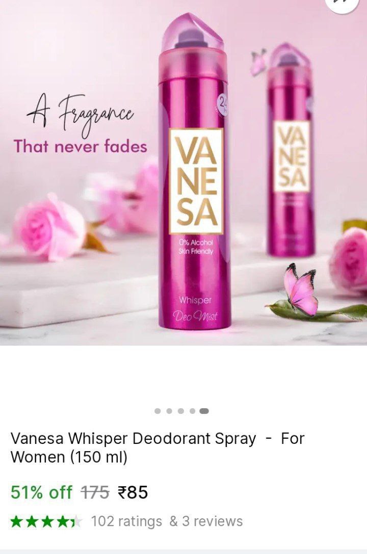 Vanesa Deodorant Spray (150 Ml) 85