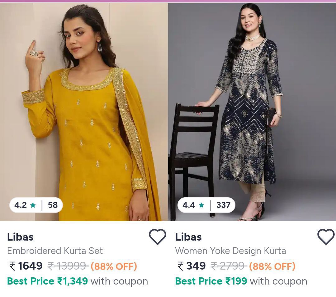 Myntra 88 On Libas Women Clothing Kurta Kurta Sets Click Here To Join All D