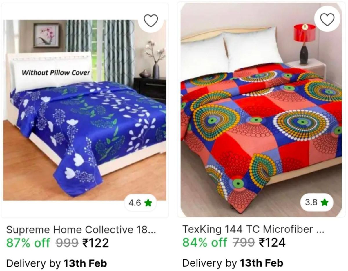 Grab Double Bedsheet 122
