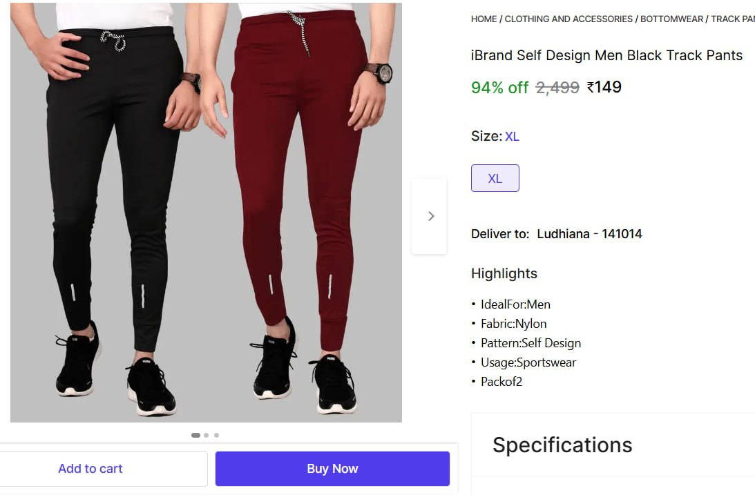 Pack Of 2 Track Pant 149