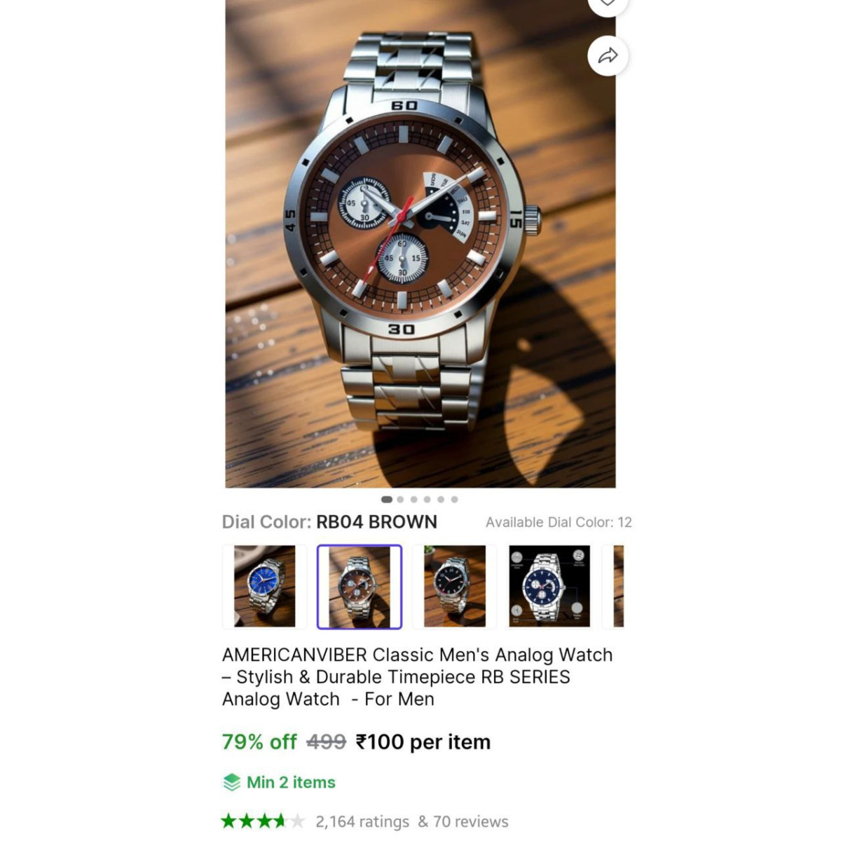 Analog Watch For Mens 100 More Deals Click Here Must Read