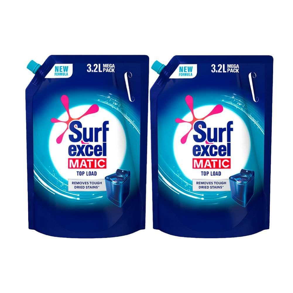 Surf Excel Matic Top Load Liquid Detergent 3 2 L Refill - Pack Of 2