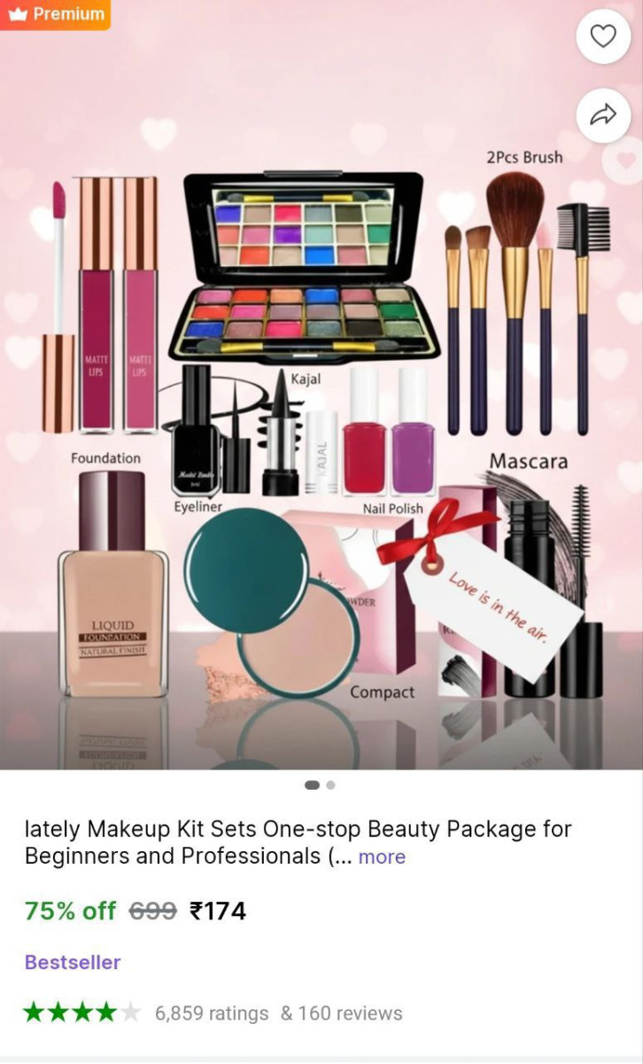 Women Makeup Kit (pack Of 11) 174