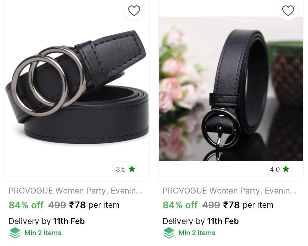 Provogue Belts Starts 78 Check Min Buy Quantity