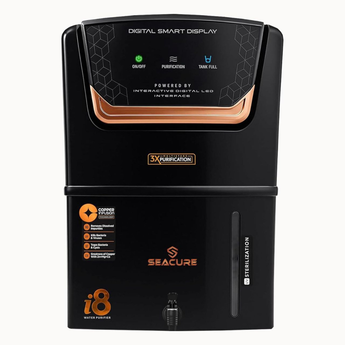 Faaasssttt 4 899coupon Reg 6 279seacure Aqua I8 Digital Display Ro Water Pu