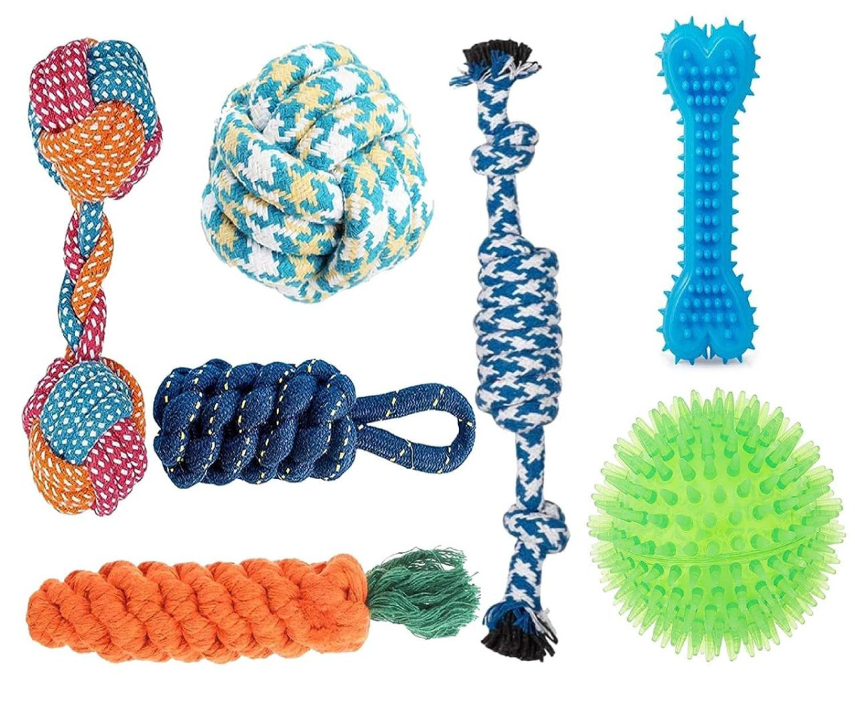 Tail Dog Toys Dog Chew Toys Puppy Teething Toys -pack Of 7 219