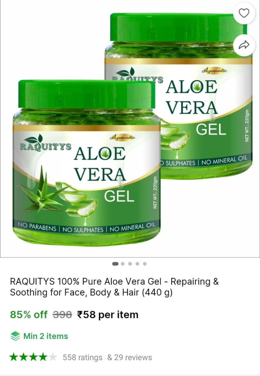 Aloe Vera Gel 58