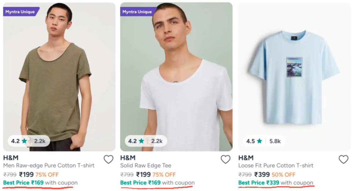 Grab H M T-shirt From 169apply Code Nm15off More Deals Click Here Must Read
