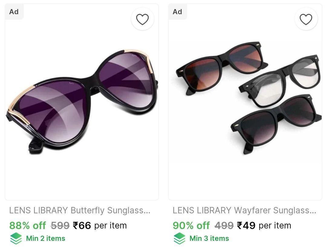Sunglasses Starts From 49