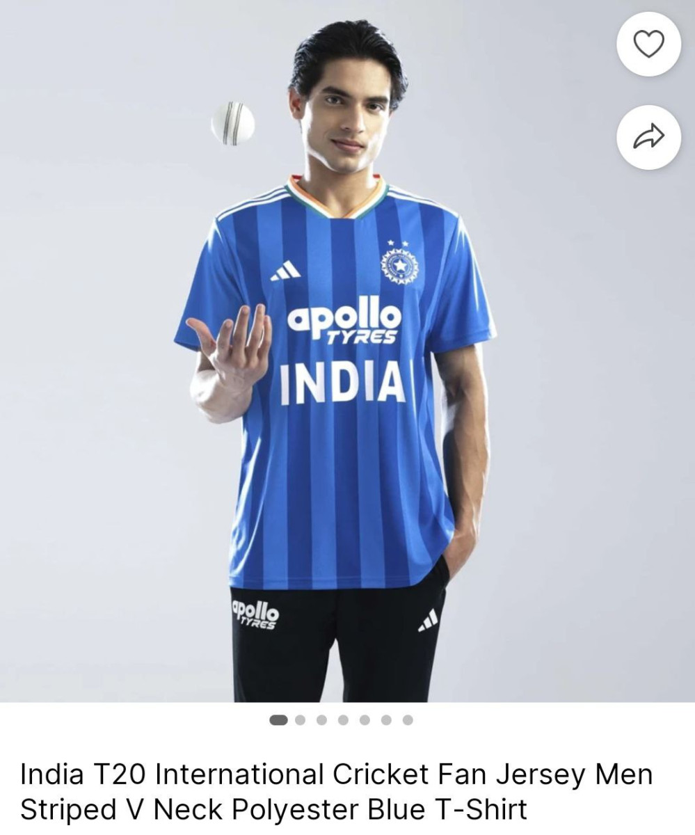 Flipkart Lowest Ever Adidas Official India Cricket Jersey Adidas India T20 