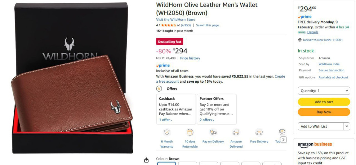 Wildhorn Olive Leather Men S Wallet (brown) 294