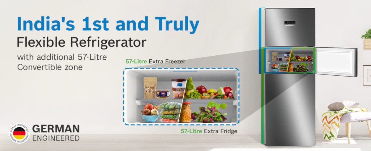 Loot Bosch 303l Triple Door Refrigerator 23 990 Apply 2000 Coupon 8000 With