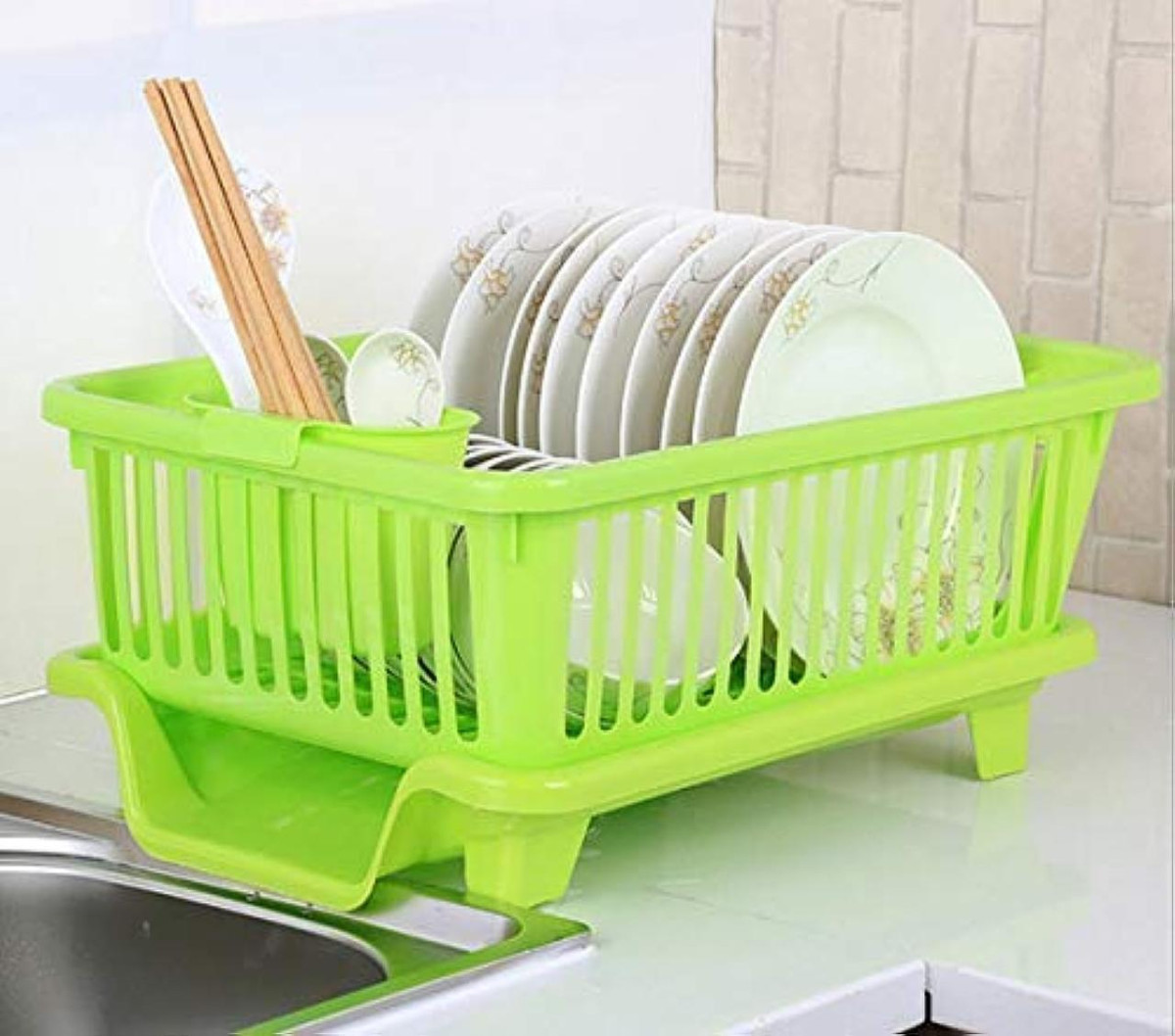 In 1 Kitchen Sink Dish Drainer Drying Rack Utensils Washing Holder 299