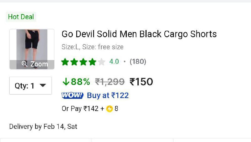 Loot - Go Devil Mens Shorts 150 88