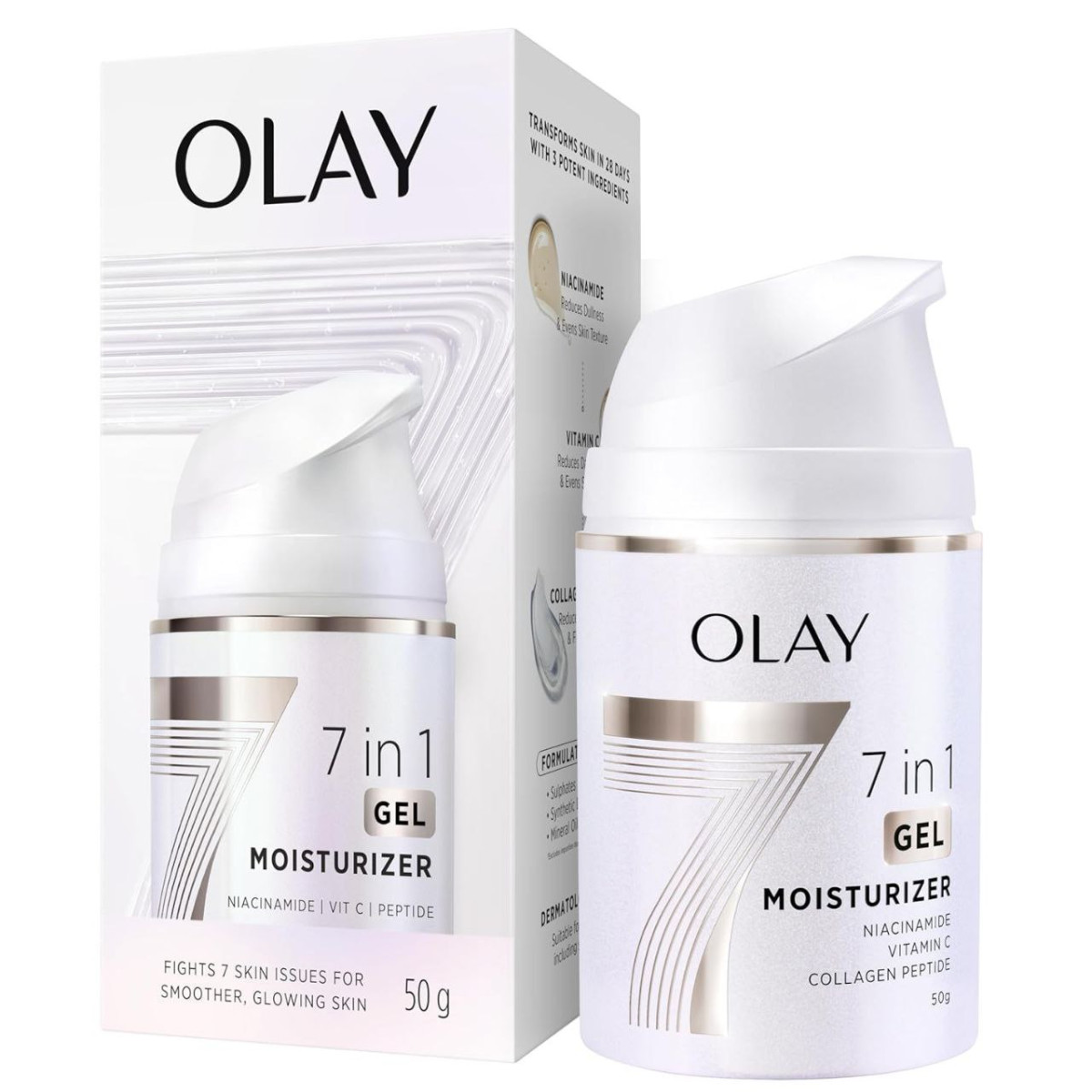 Grab 319olay 7in1 Ultra-light Gel Moisturizer Niacinamide Vitamin C Collage