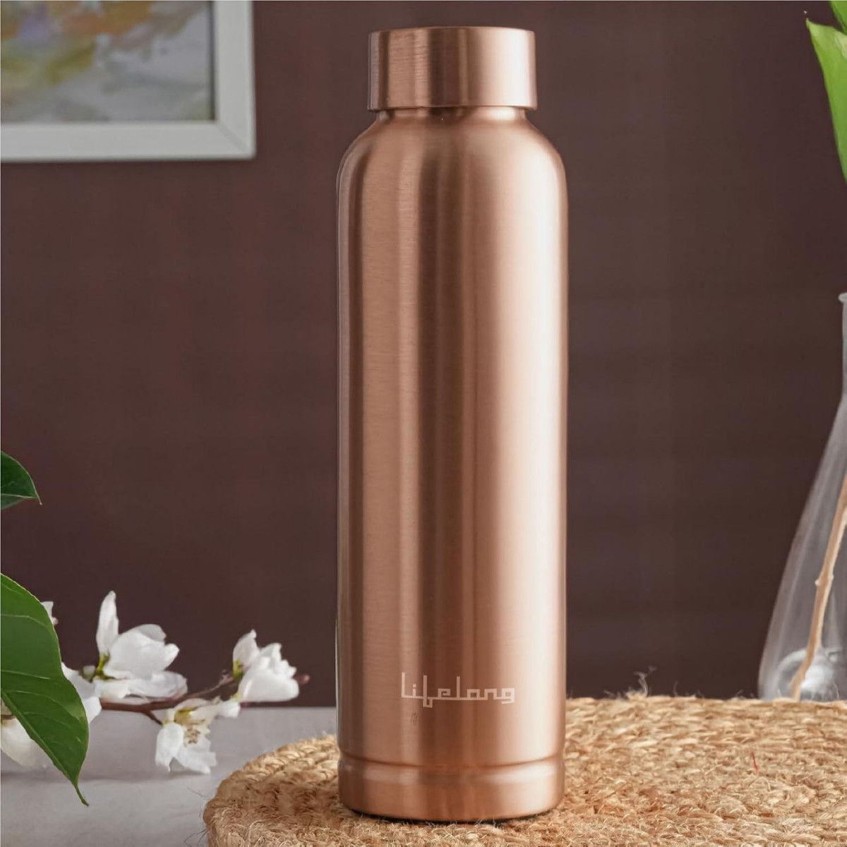 Grab 749lifelong Copper Water Bottle 900 Ml