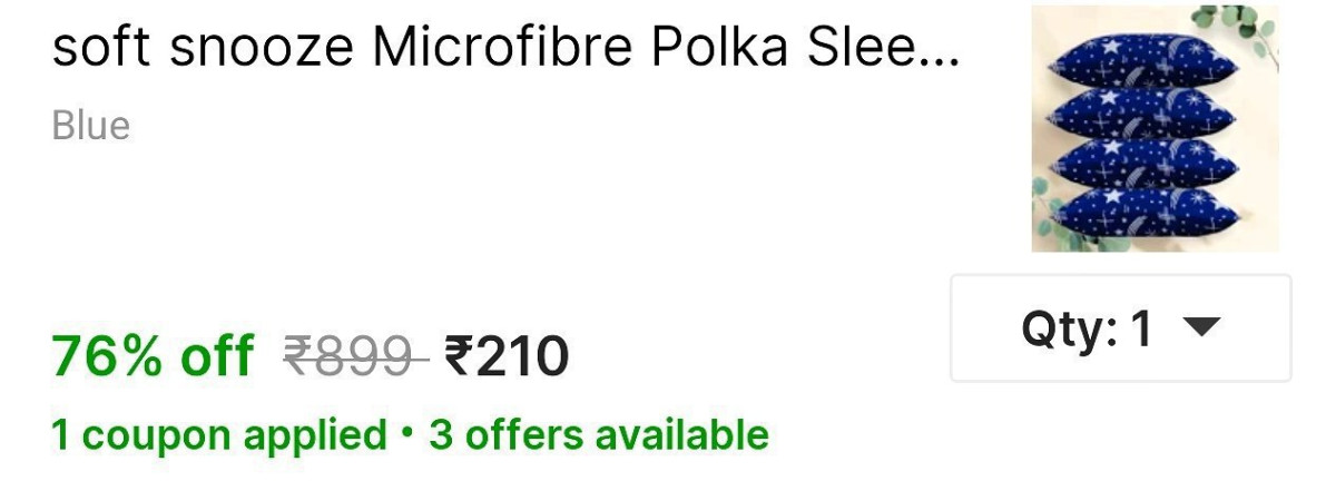 Sleeping Pillow (pack Of 4) At 210