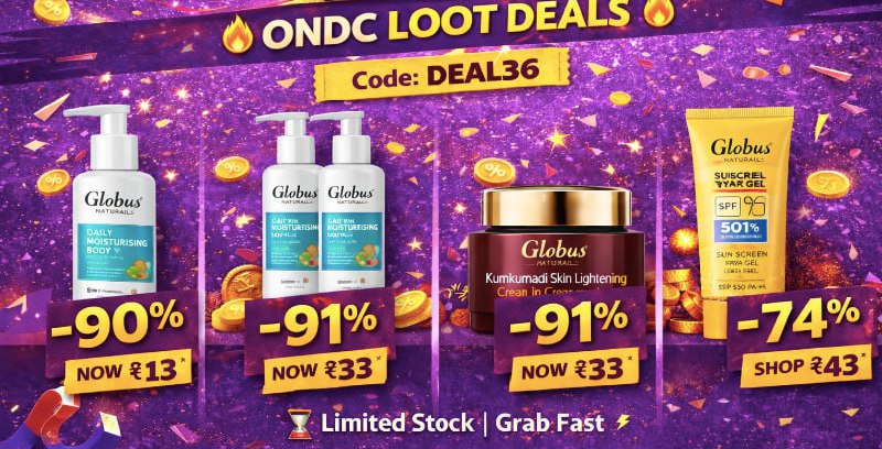 Ondc Loot Daily Moisturising Body Lotion -100ml At 13 Link Use Code Deal36 
