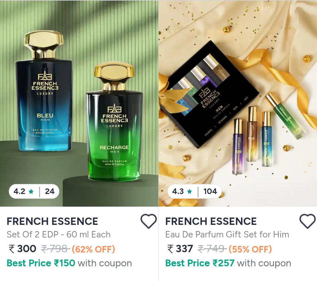 Myntra French Essence Perfumes Flat 62 Link