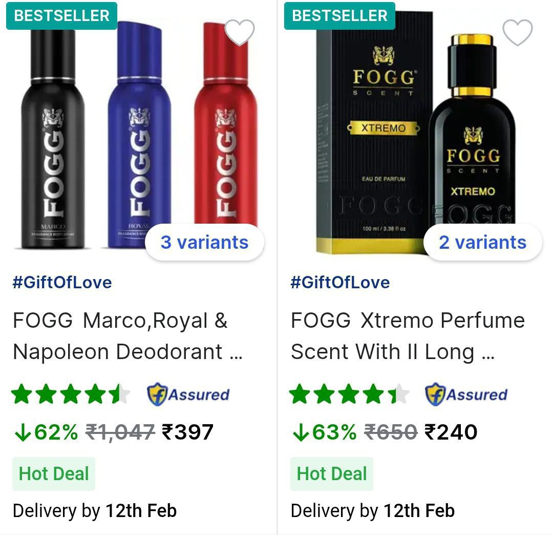 Grab 65 On Fogg Perfumes Deodorants