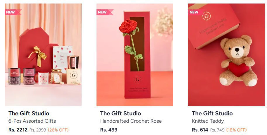 Myntra Gift Studio Valentines Gifting Starting From 349 15 Coupon Valentine