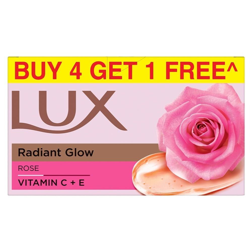 Lux Radiant Glow Bathing Soap Infused With Vitamin C E Buy 4 Get 1 150g 166