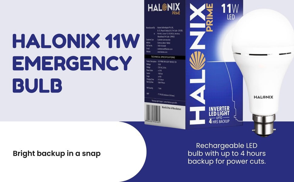 Halonix 11w Rechargeable Emergency Light 219
