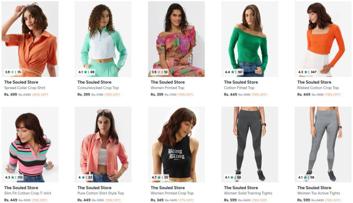 80 On The Souled Store Clothing Men Women