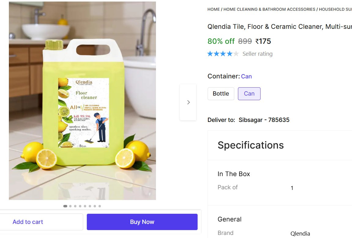 Tile Floor Ceramic Cleaner 5l 175
