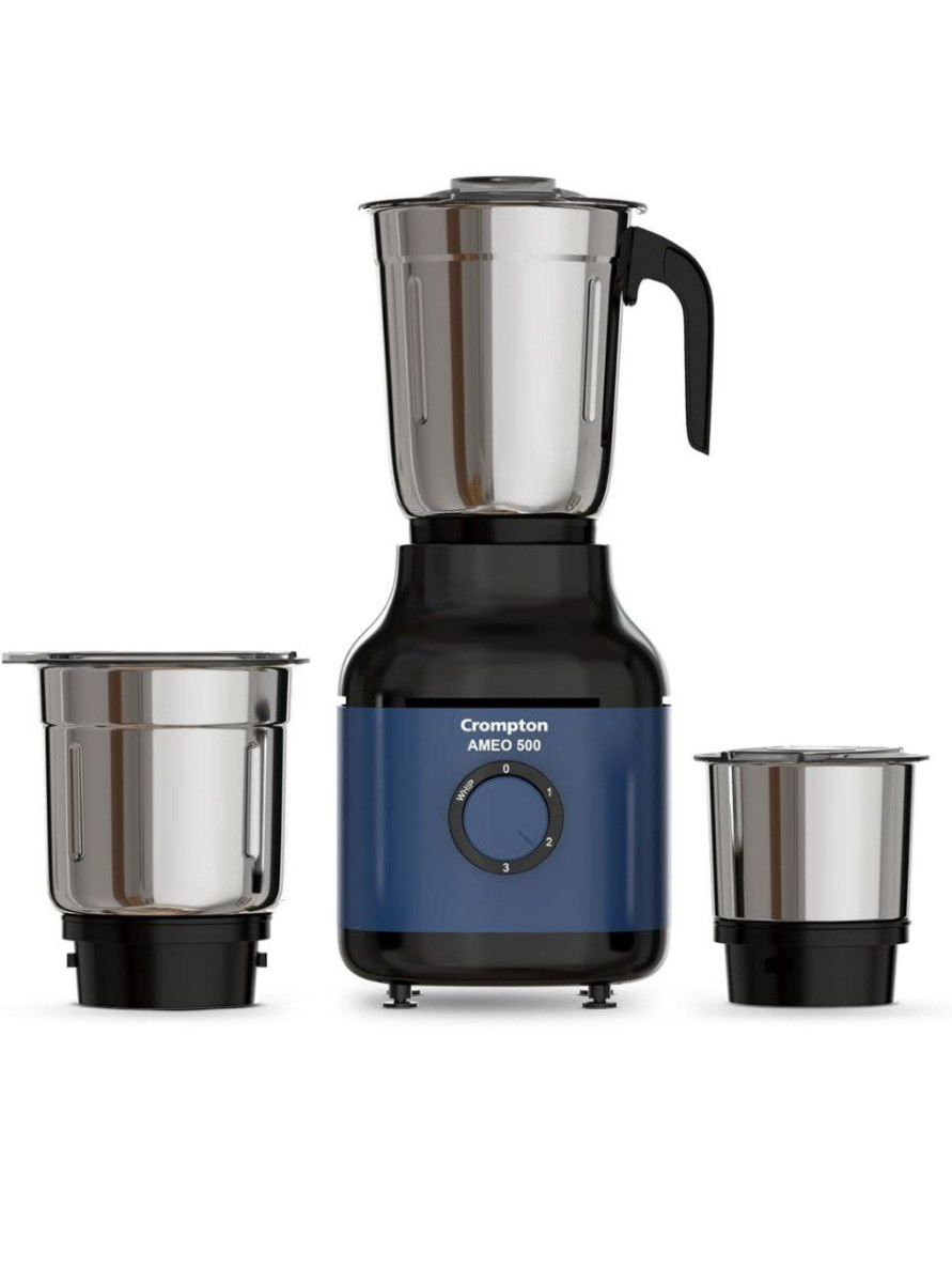 Crompton Ameo 500w Mixer Grinder With Powertron Motor Motor Vent-x Technolo