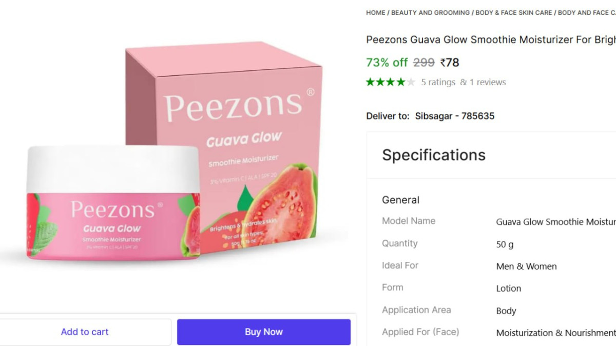 Peezon Moisturizer 78