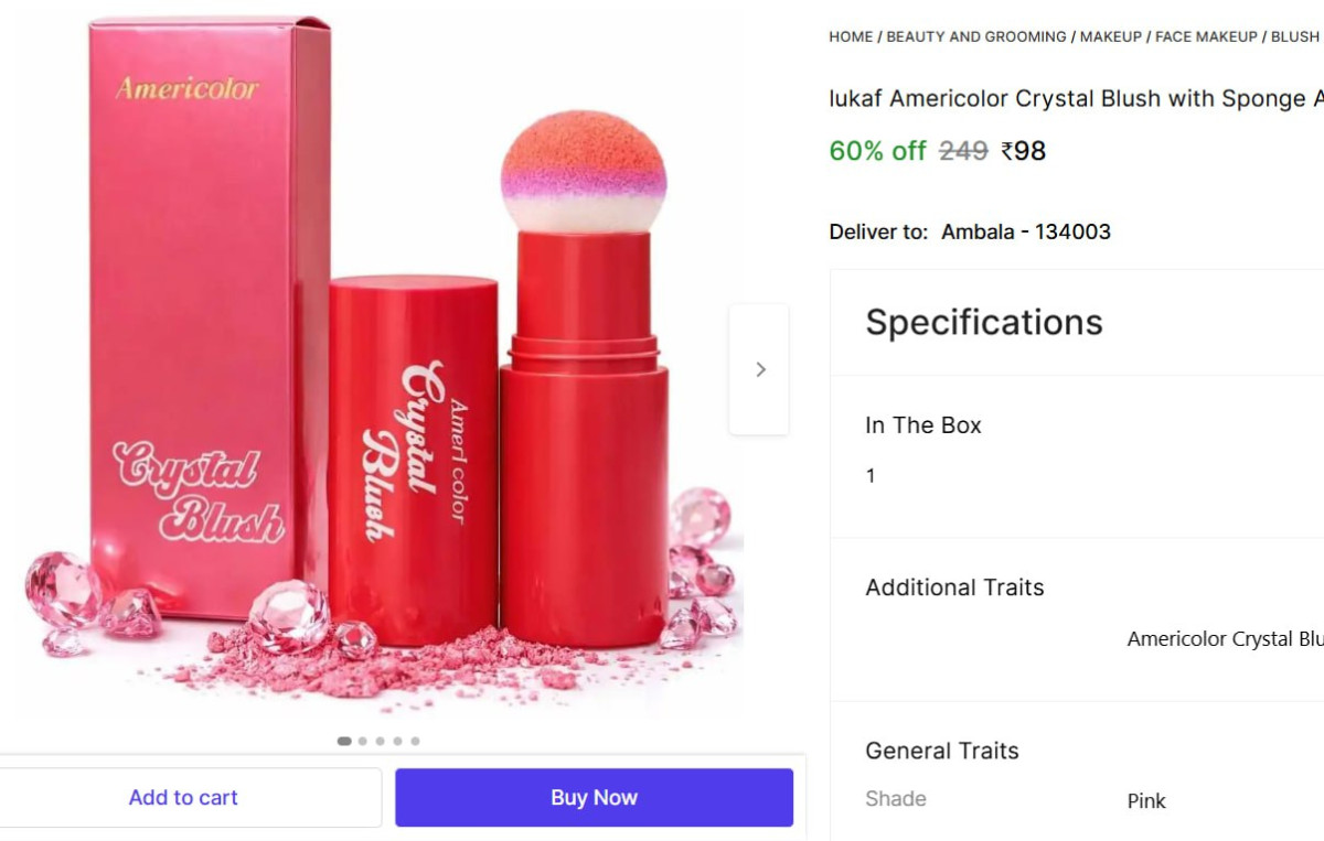 Blush With Sponge 98