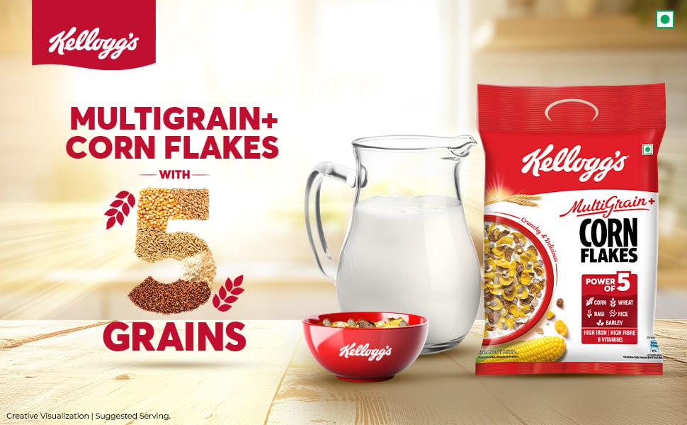 Kellogg S Multigrain Corn Flakes 450gm 126