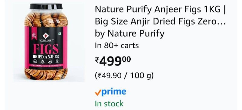 Fast Anjeer Big Size 1kg At 499
