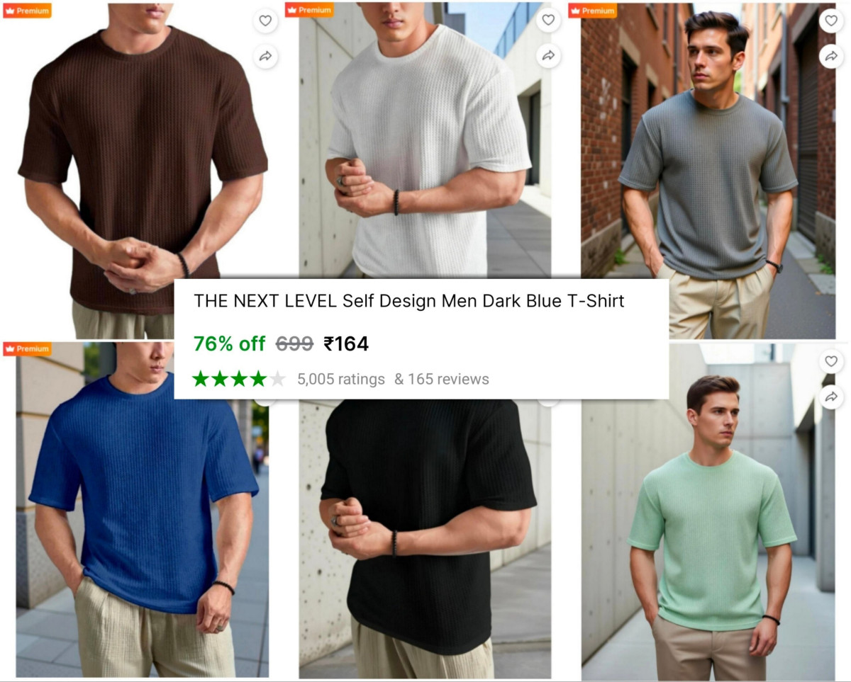 Grab Men Textured T-shirt At 16410 Colors Available More Deals Click Here M