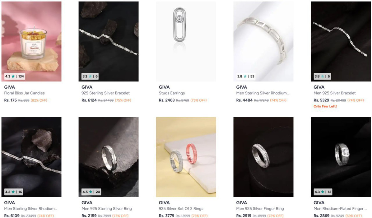 Myntra 89 On Giva Jewellery Women Men Girls Boys