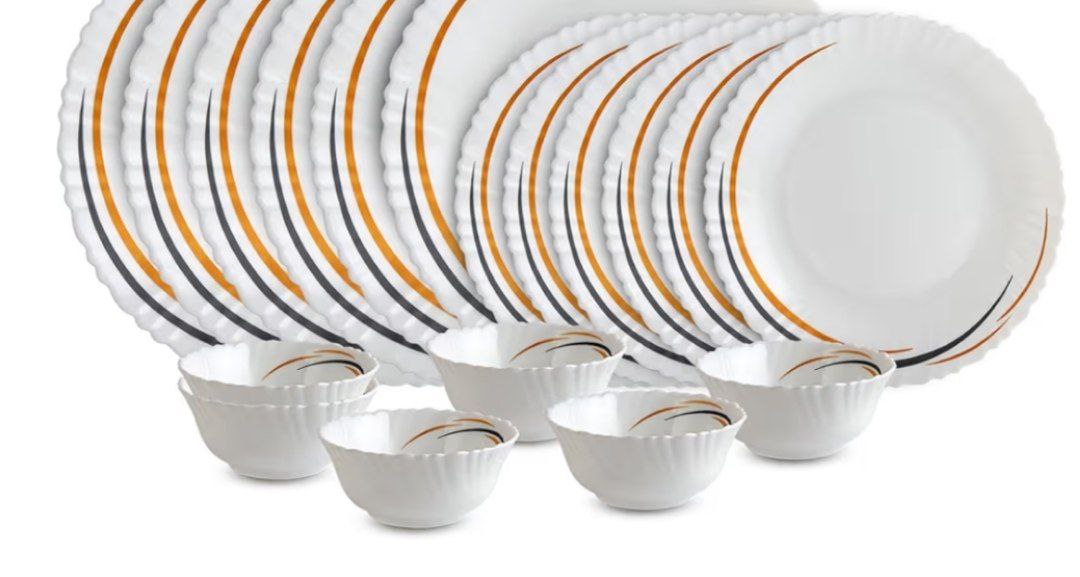 Cello Opalware Dazzle Series Golden Arc Dinner Set 18 Units At 782 -
