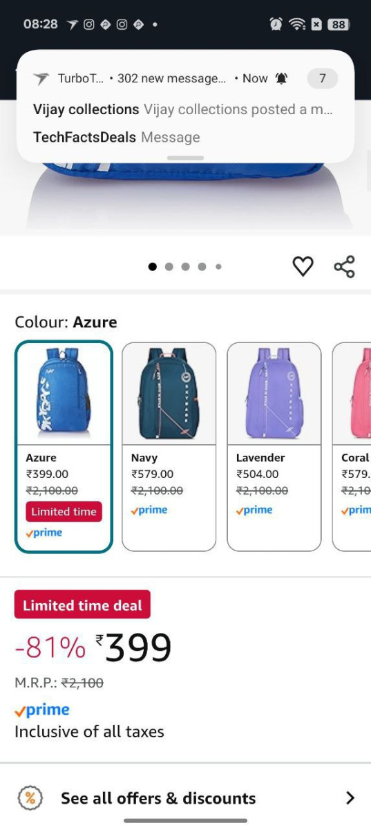 Grab Faast Skybags Casual Backpack 28l 399other Colour Costs More