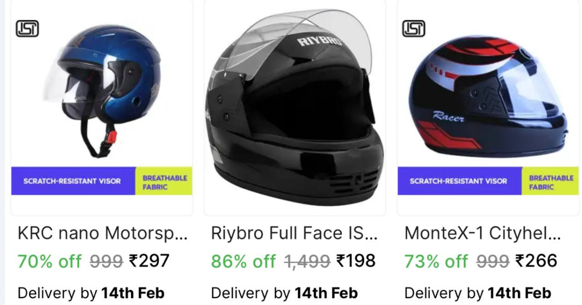 Shopsy Helmet Starts 198